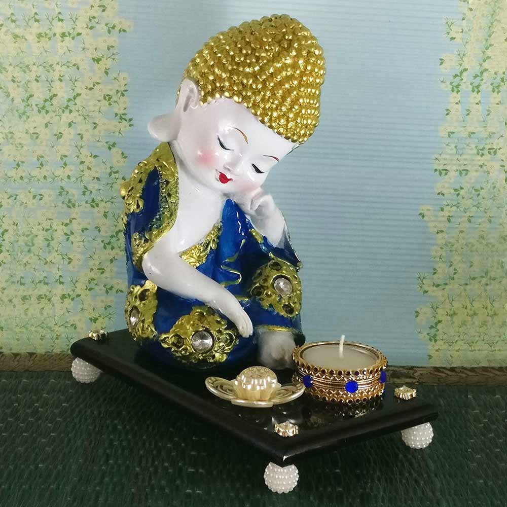 Baby Buddha Idol on Tray